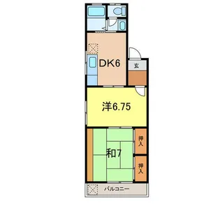 シャイン美園C【202号室】の間取り