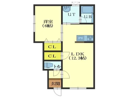 ブランコート【A101号室】の間取り