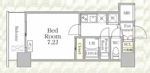 アドバンス大阪城ベレッツァ【2階】の間取り