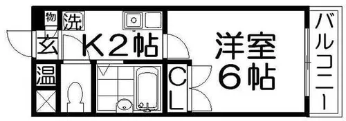 ネオコーポ香里園【3階】の間取り
