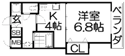 トゥリオイン【2階】の間取り