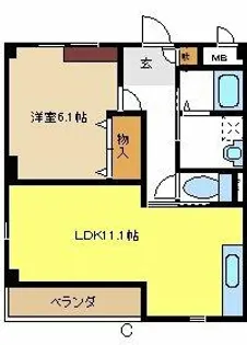 グランブリエ【3階】の間取り