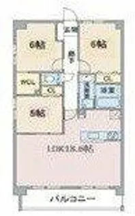 パラドールデカミヤシロ【1階】の間取り