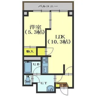 メルシャンハイム【602号室】の間取り