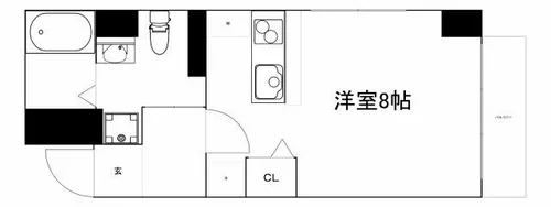 クレアツィオーネ上本町【2階】の間取り
