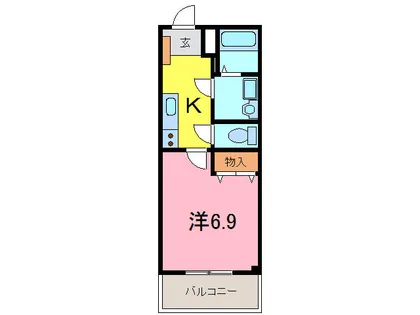 ワンルーム田戸A棟【3階】の間取り