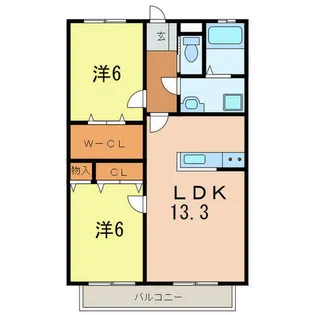 ソフィアA棟【1階】の間取り