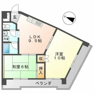 レスカール一番町【8階】の間取り