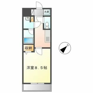 ルクレ新栄レジデンス【10階】の間取り