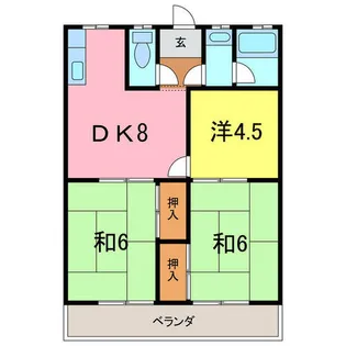 南根ハイツ【1階】の間取り