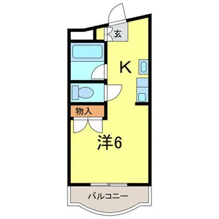 タウンコート末広【3階】の間取り