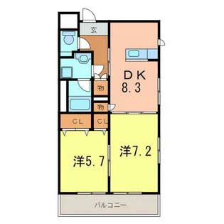 プレイン安城【4階】の間取り