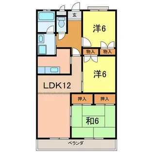 ニュークリーンシティ【1階】の間取り