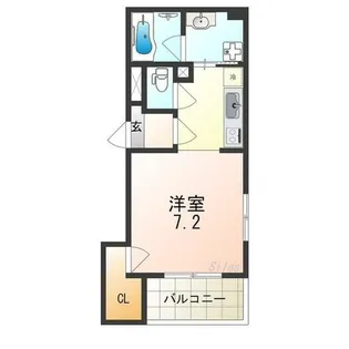 大阪府堺市西区鳳東町4丁【マンション】の間取り