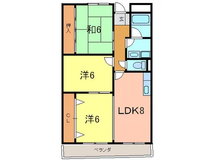 リンピア八千代【3階】の間取り