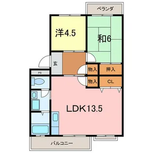 コーポ志字【3階】の間取り