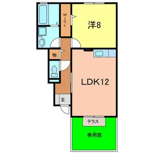 セジュール桜井A【1階】の間取り