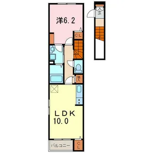 サピーⅥ【2階】の間取り