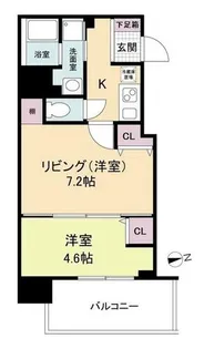 ヴィラ・セレーノ玉造本町【13階】の間取り