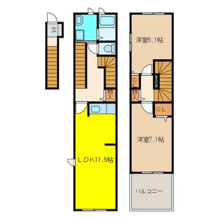 プレジール【2階】の間取り
