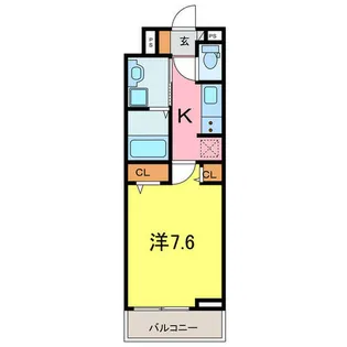 グランシュテル【2階】の間取り