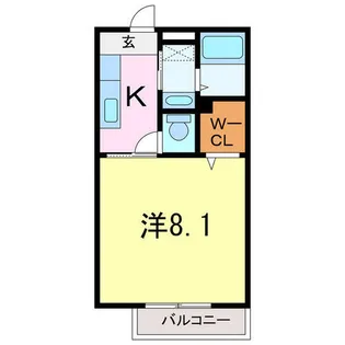 パークサイド里町館S棟【1階】の間取り