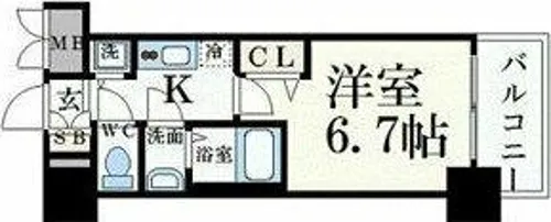 プレサンス名古屋STATIONルミアス【2階】の間取り