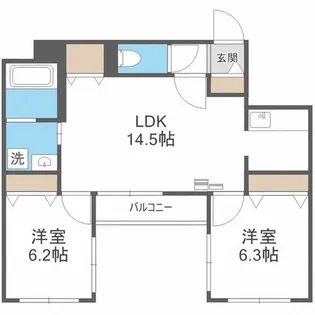 BRAMA南11条【4階】の間取り