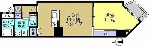 AXIA MEIEKI【8階】の間取り