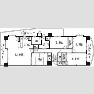 PRIME URBAN円山北四条【3階】の間取り