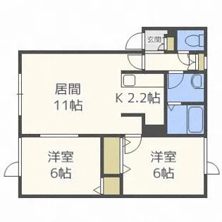 パーセルN14【2階】の間取り