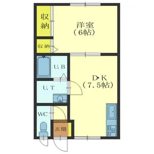 シャレムハウス【202号室】の間取り