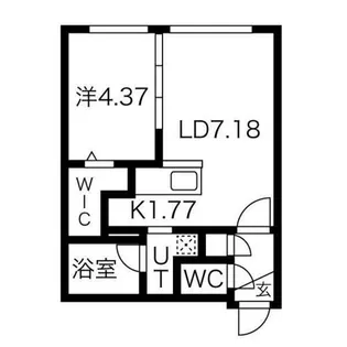 ラピスブラオ発寒【4階】の間取り