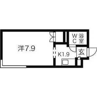 グランメール北6条【2階】の間取り