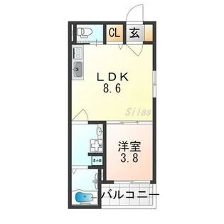 Casa del Sol Ⅲ【3階】の間取り