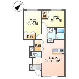 グラン・ジュテ【1階】の間取り