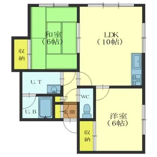 メゾン藤野Ⅲ【2階】の間取り
