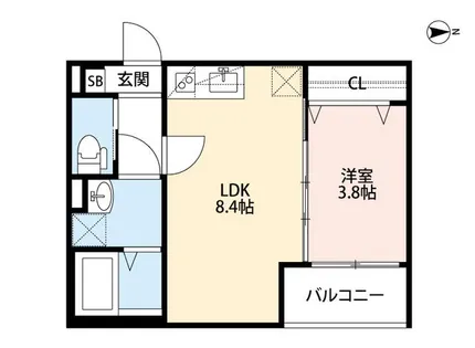 大阪府大阪市東淀川区瑞光5丁目【アパート】の間取り