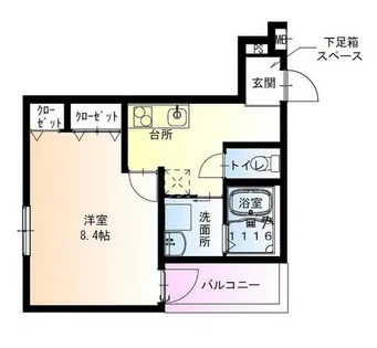 フジパレス弥刀Ⅱ番館【2階】の間取り