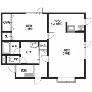 アイバリー西桔梗【101号室】の間取り
