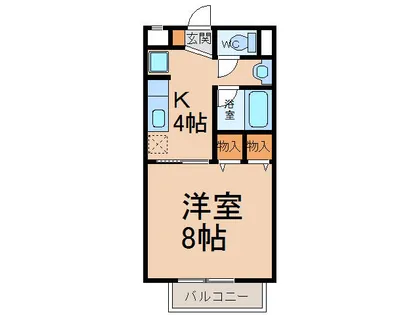 フラット矢戸川 A・B【1階】の間取り