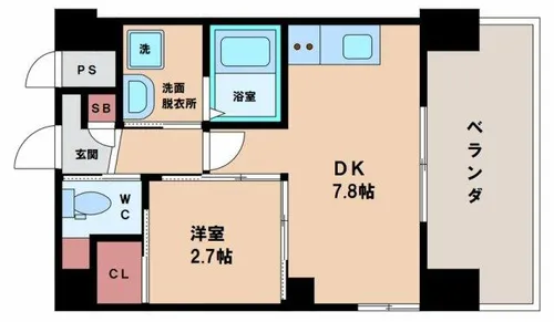 エセリアル清水丘【9階】の間取り