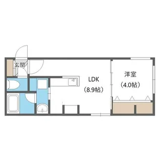 Flandre桑園【4階】の間取り
