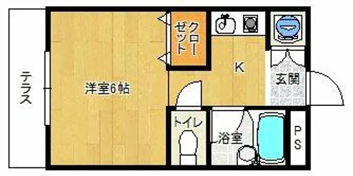 フェアリー六甲【1階】の間取り