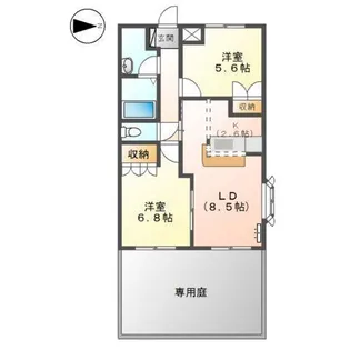 グランチェスタ ウィング【1階】の間取り