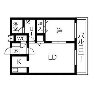 アビタシオン厚別中央【3階】の間取り