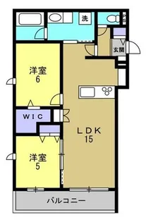 ベル アントレ西宮【401号室】の間取り