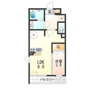 ファステート京都東福寺パラベル【2階】の間取り