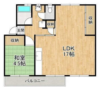 狭山住宅11号棟【4階】の間取り