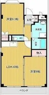 ロイヤル長田【3階】の間取り